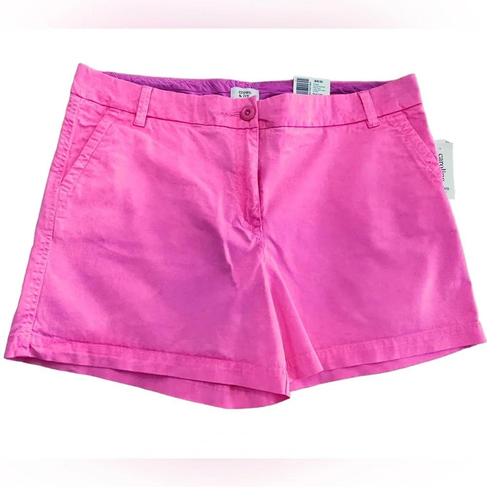 Croft & Barrow Pink Rage Caroline Shorts